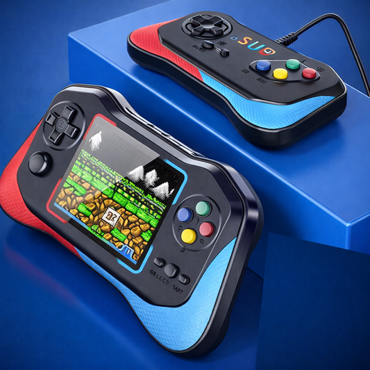 Retro ručna konzola sa ekranom i kontrolama