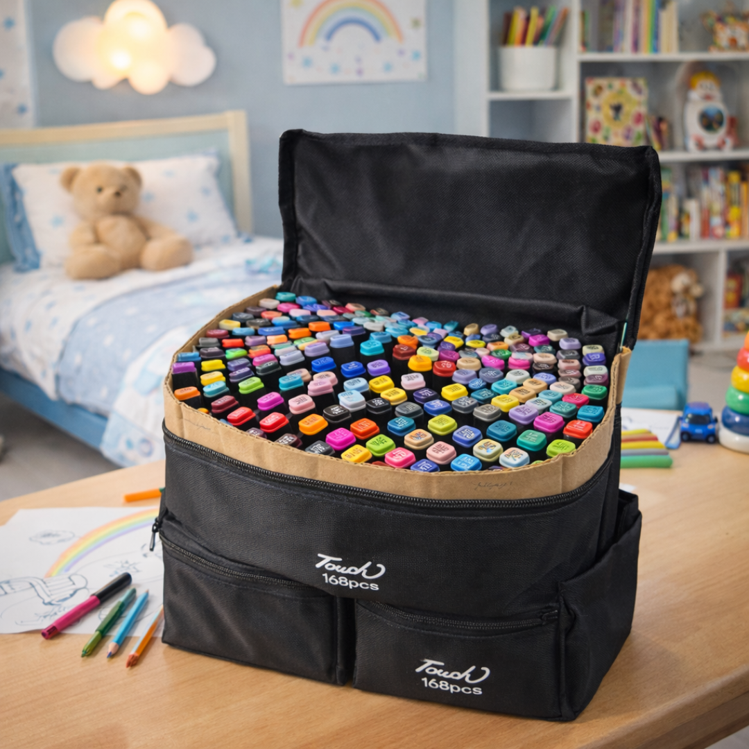 Profesionalni markeri za crtanje u torbi