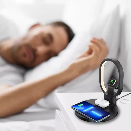 Multifunkcionalna stanica za bežično punjenje i svetlo